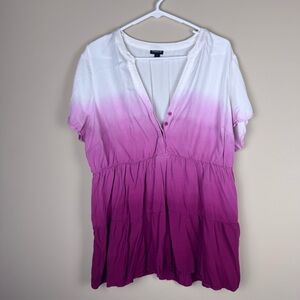 Torrid‎ Women's Pink Ombre Top Size 1